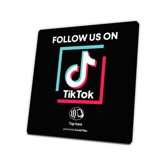 TikTok Social-Tile NFC tag for growing TikTok followers and engagement.